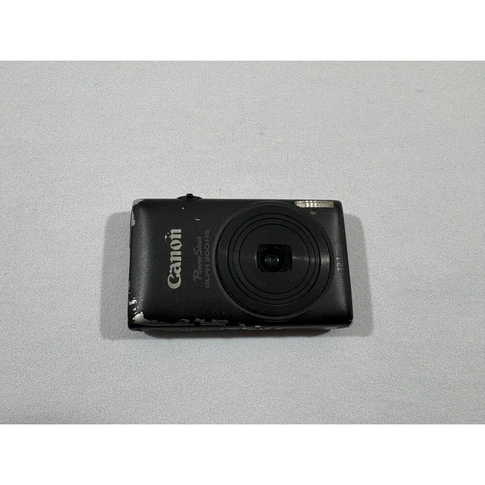 Canon PowerShot ELPH 300 HS Point Shoot Digital Camera Battery Charger Tested